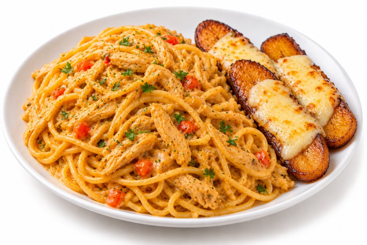 Spaghetti con pollo